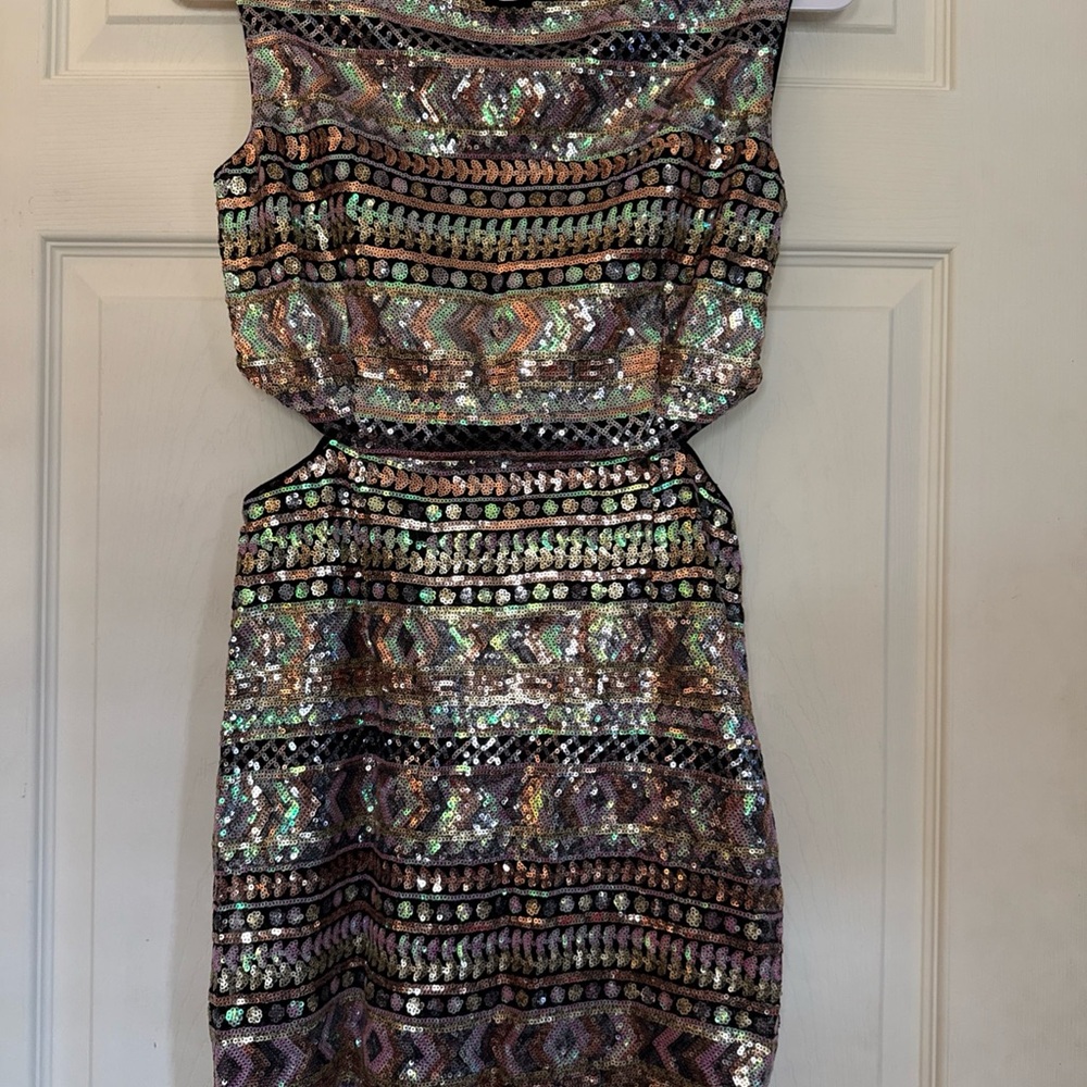 Forever 21 Multicolor Sequin Mini Dress